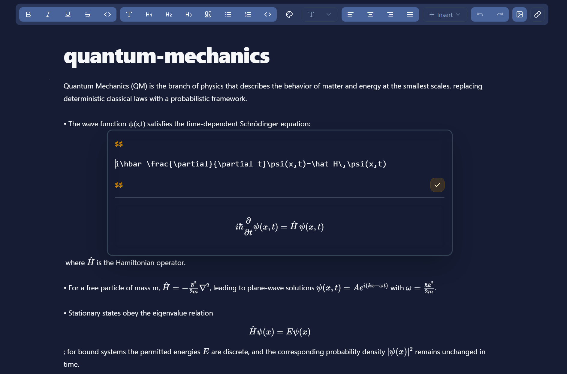 FlowwState Editor with Equation Support